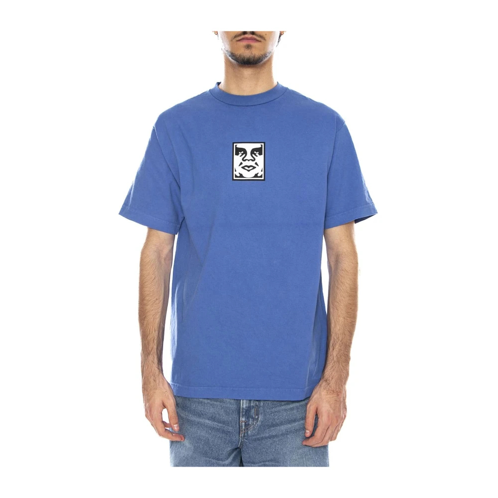 Obey Herren Blau - T-Shirt - Tops - L