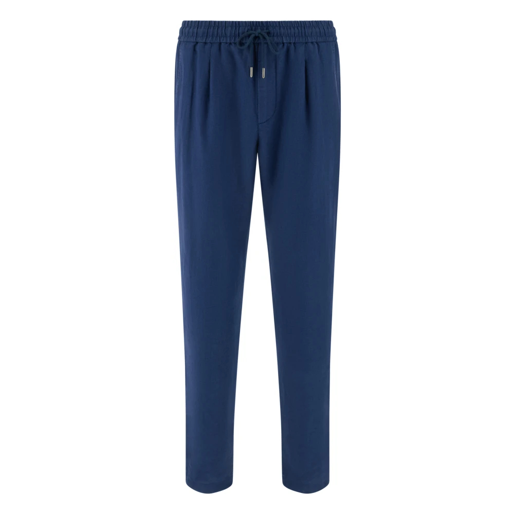 Boggi Milano Herren Blau - City Leinenhose - Trousers - Xs