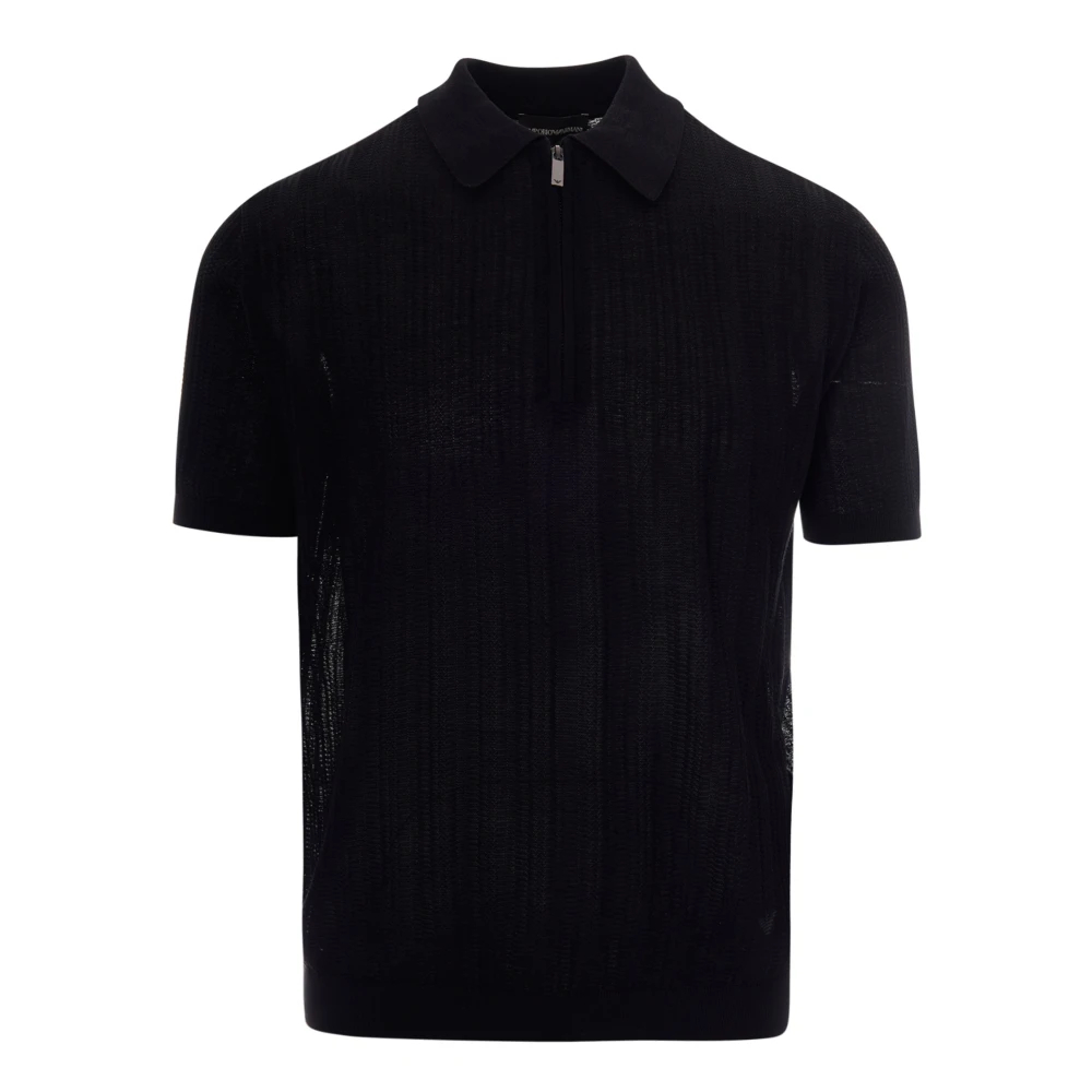 Emporio Armani Herren Schwarz - Polo Shirts - Tops - K - 2XL