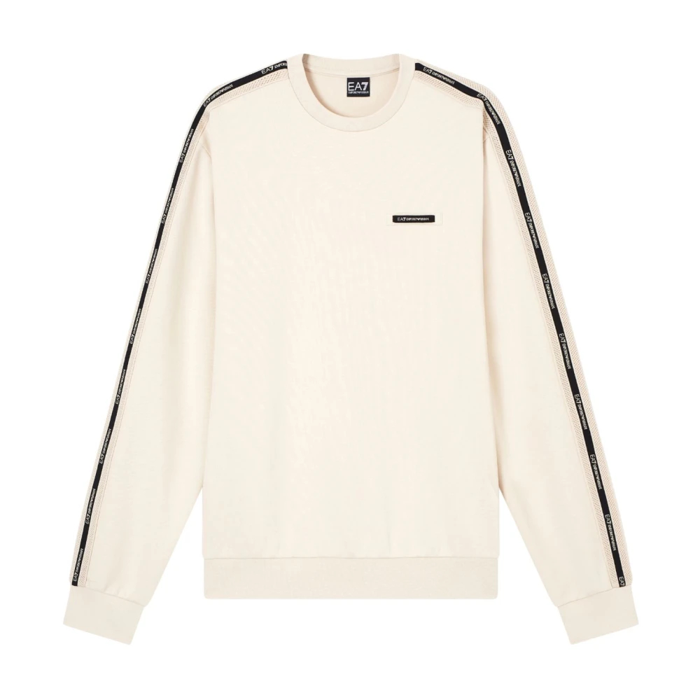 Emporio Armani Ea7 Herren Beige - Jersey Sweatshirt - Sweatshirts & Hoodies - S