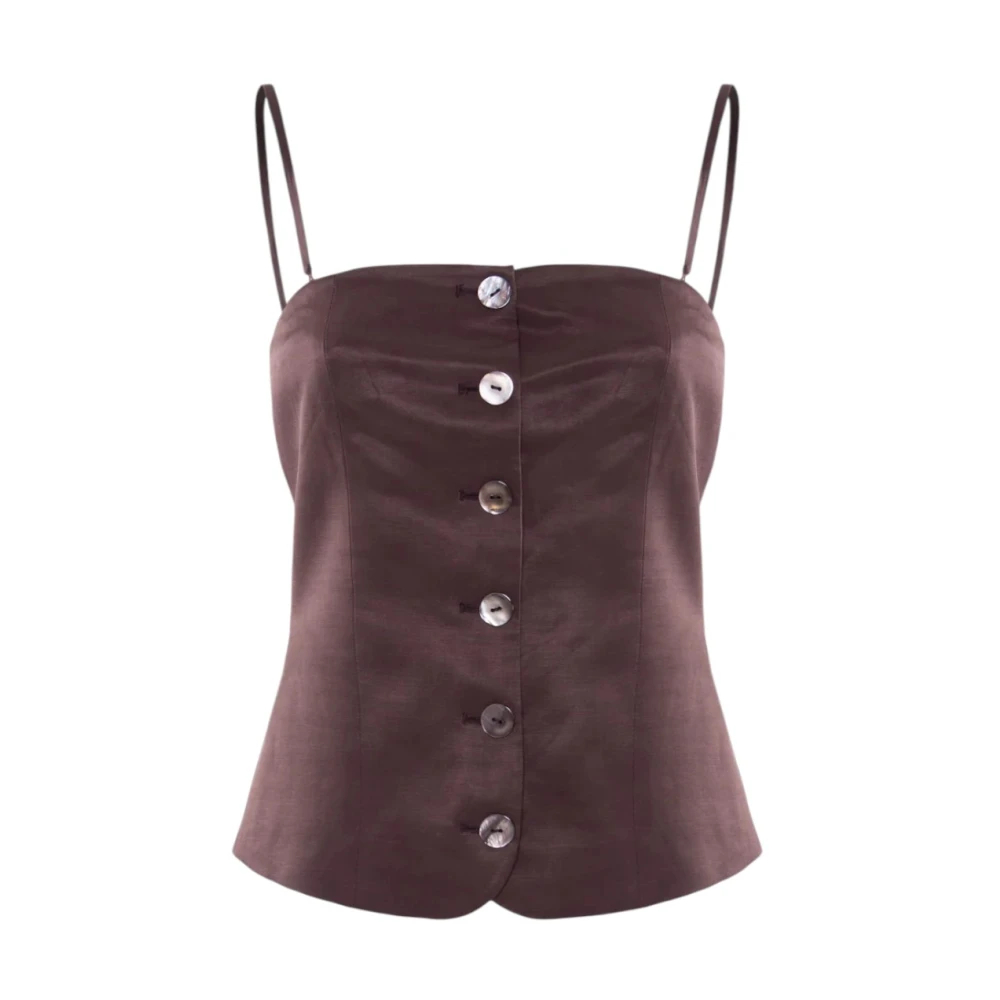 Nenette Damen Braun - Bustier Top - Tops - Xl
