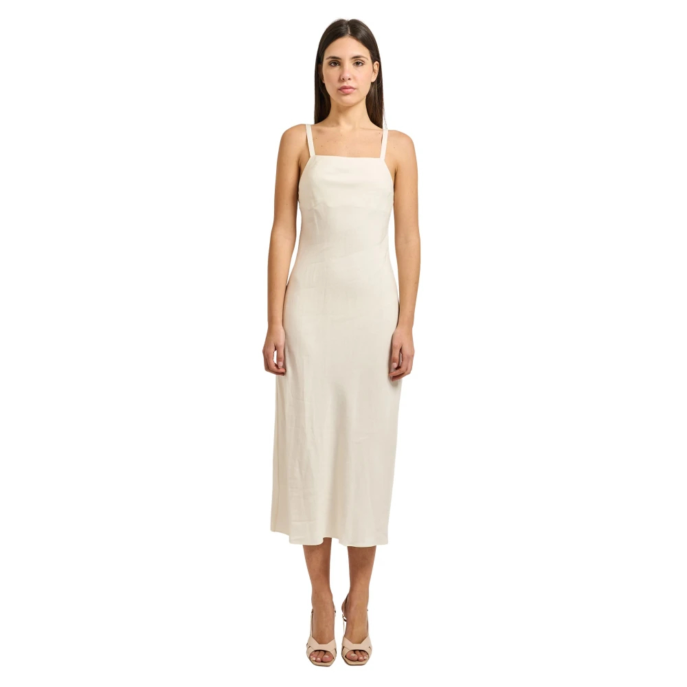 Patrizia Pepe Damen Weiß - Fließendes Midikleid - Dresses - S