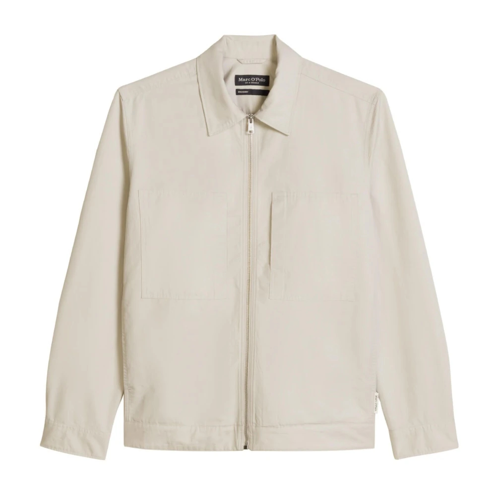 Marc O'polo Casual - Zipper-Overshirt Grey Kit - Gr. - M - Bild 7