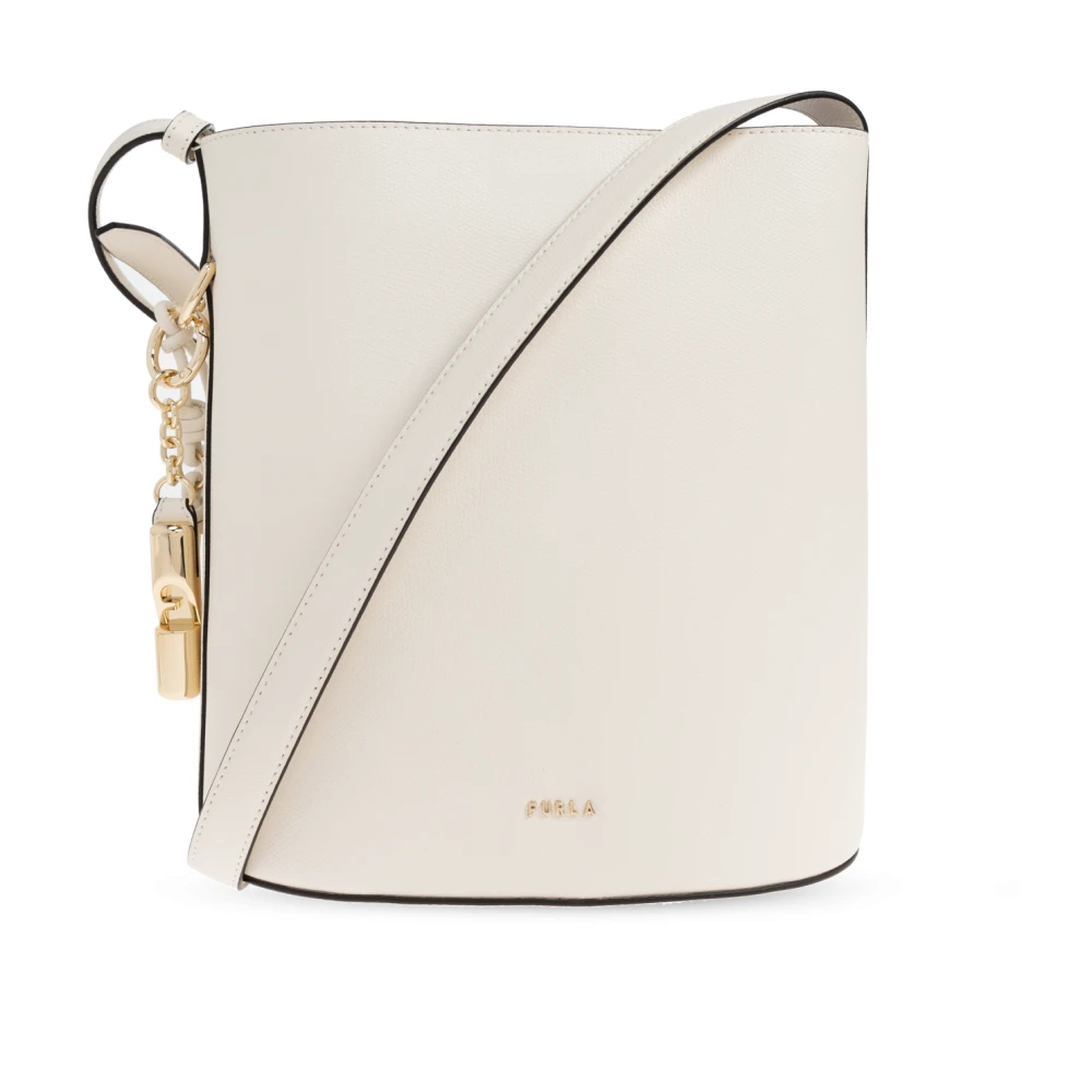 Furla - Roxie Schultertasche - Bags - Damen - Beige - One Size