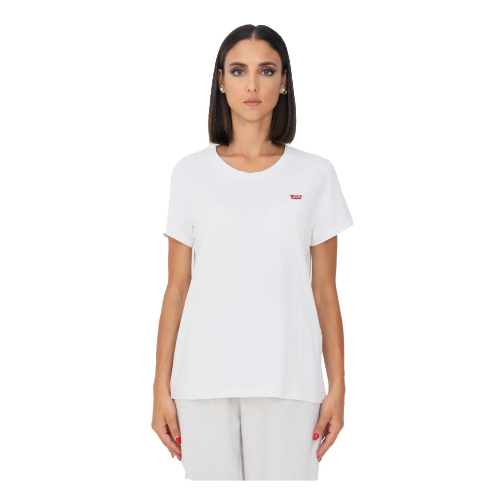 Levi's® Damen Weiß T-Shirt Perfect Tee 39185-0006 Regular Fit - Bild 8