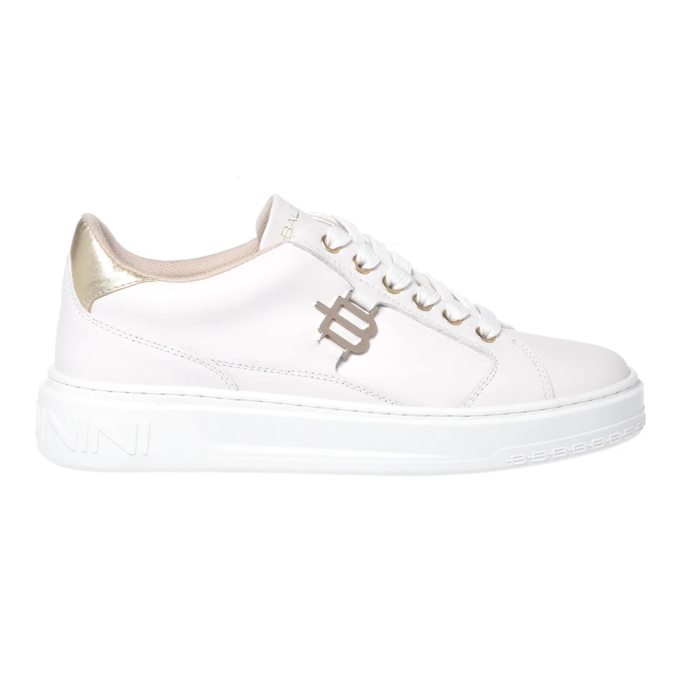 Baldinini Damen Weiß - Leather Sneaker - Shoes - 38 Eu