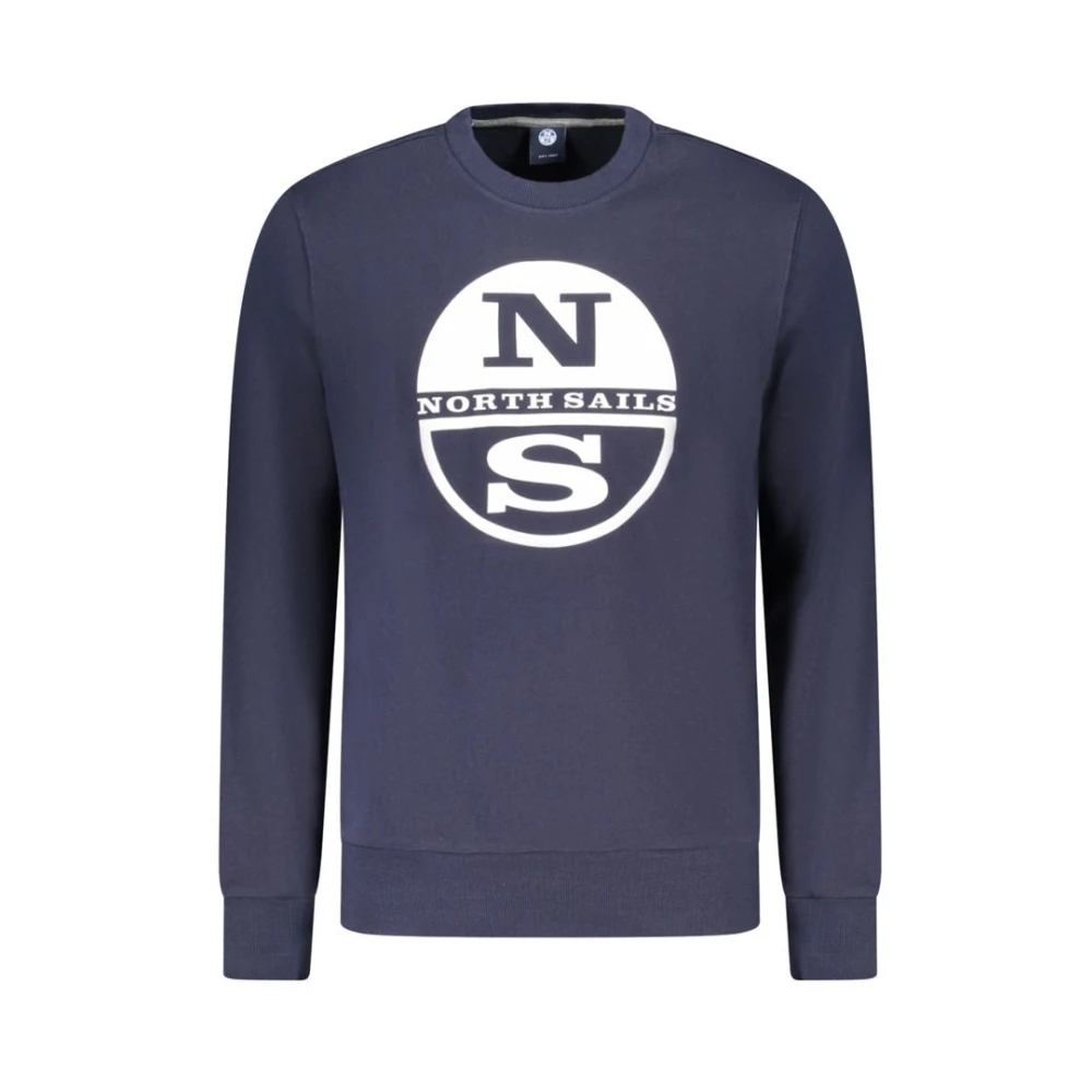 North Sails, Herren, Pullover, Blue Cotton Men's Sweatshirt, Blau, (XL) - Bild 6