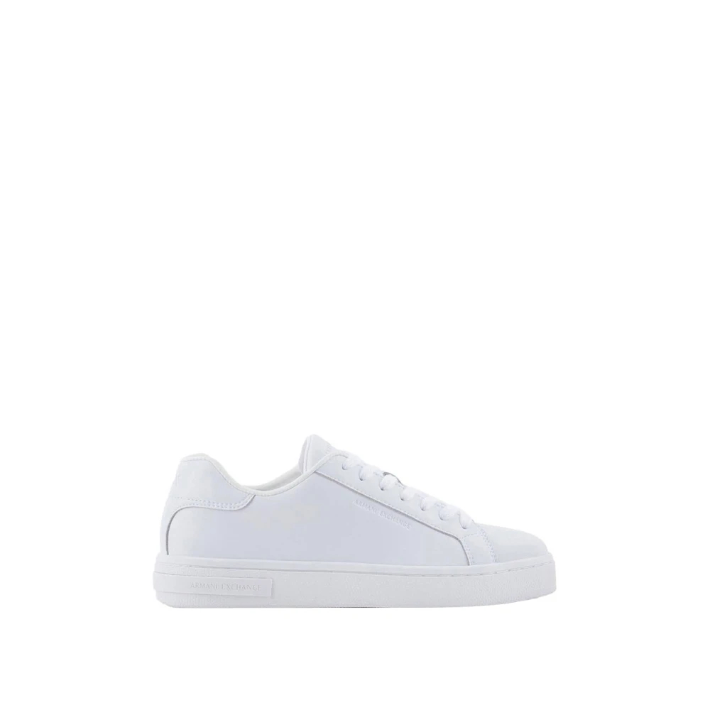 A|X Armani Exchange Herren Leder Für Xm000141af11912u0002 Weiße -Turnschuhe (41), Flach, Schnürung, Lässig - Bild 8