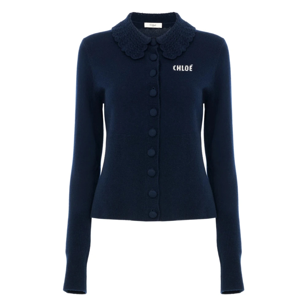 Chloé , Damen, Strickwaren, Blau, S - Bild 6