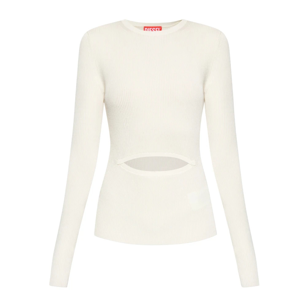 Diesel - Geripptes Top - Blouses & Shirts - Damen - Beige - L