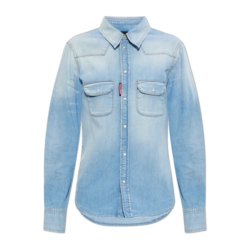Dsquared2 Damen Blau - Denim Shirt - Blouses & Shirts - M