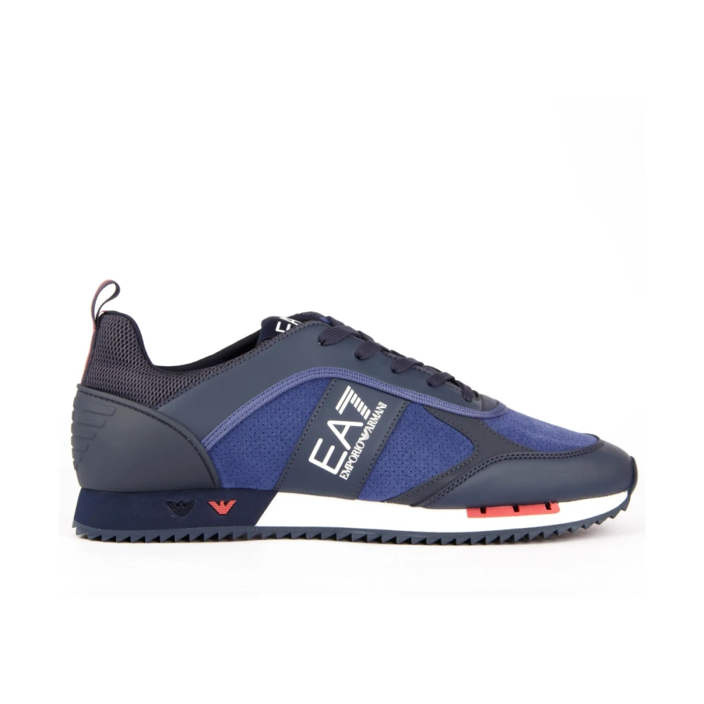 Emporio Armani Ea7 Herren Blau - Evolution Suede - Shoes - 44 Eu