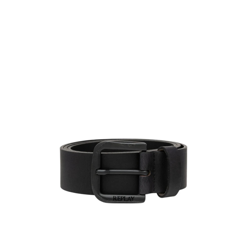Replay Herren Schwarz Synthetikgürtel "Replay Gürtel Fp", Gr. 100Cm, 100% Leder, Gürtel - Bild 6