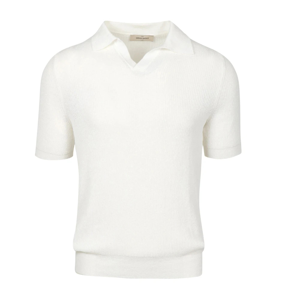 Gran Sasso Herren Weiß - Polo Shirt - Tops - L