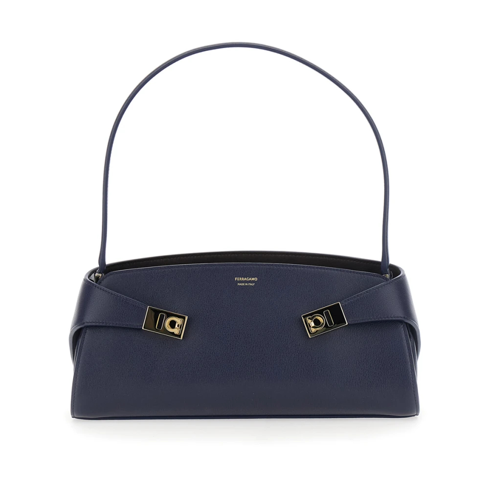 Ferragamo - Hug East-West Schultertasche - Bags - Damen - Blau - One Size - Bild 5