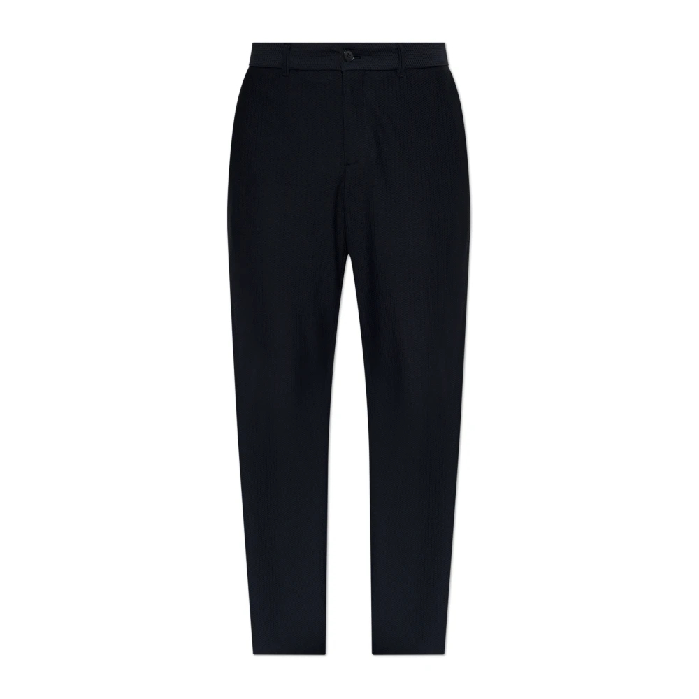 Giorgio Armani Herren Blau - Perforierte Hose - Trousers - Xl