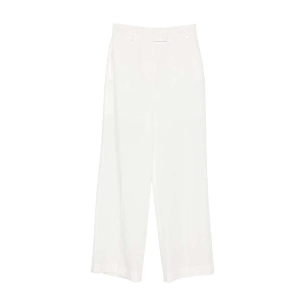 Liu Jo Damen Weiß - Weite Hosen - Trousers - S