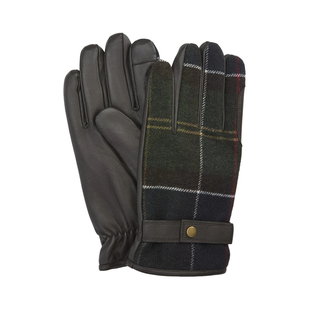 Barbour Herren Braun Handschuhe Nappa Kariert - Bild 9