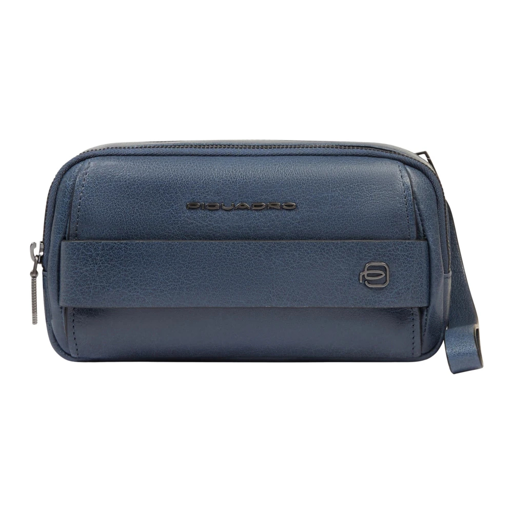Piquadro Herren Blau - Leder-Handgelenktasche - Bags - One Size