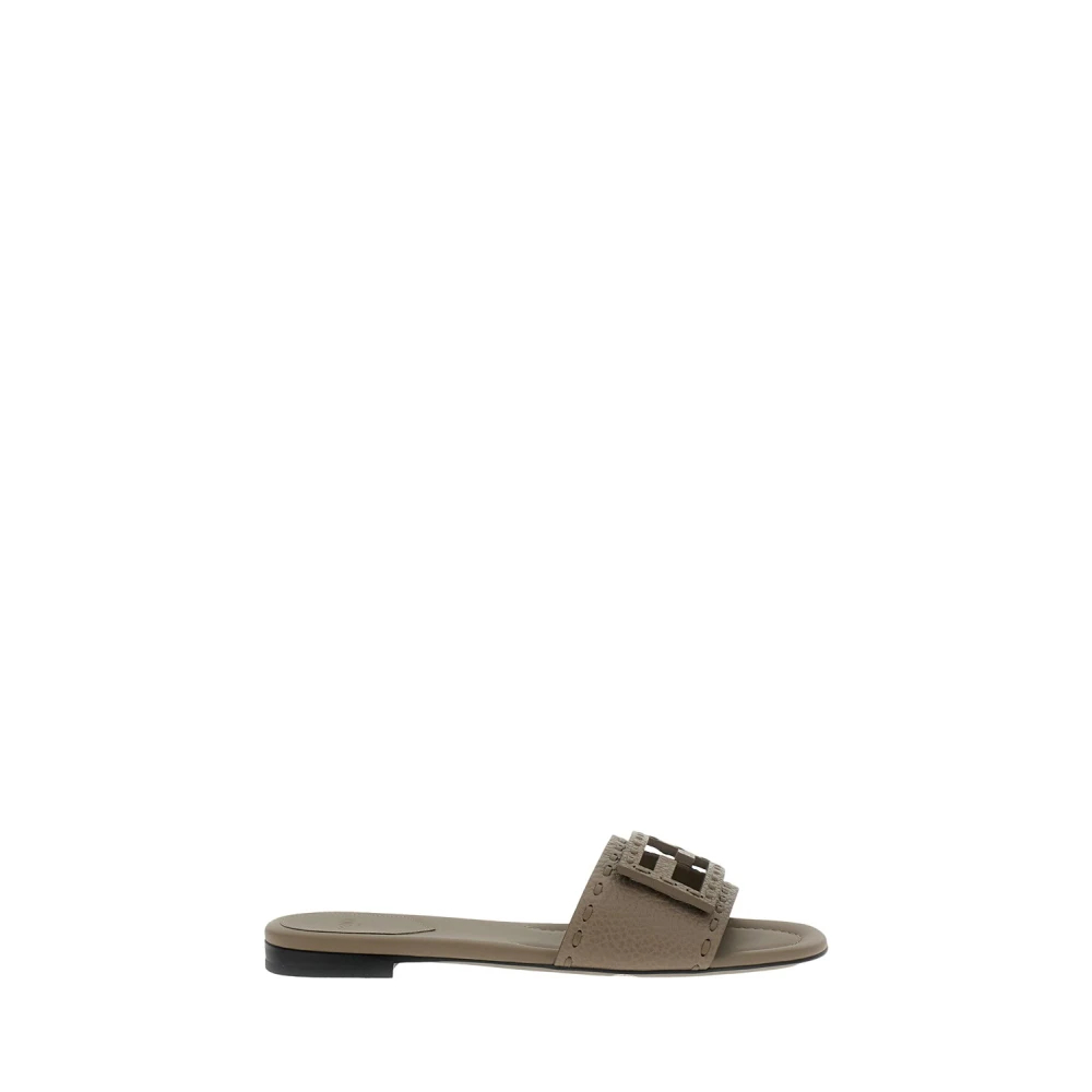Fendi Damen Grau - Baguette Slide - Shoes - 39 Eu