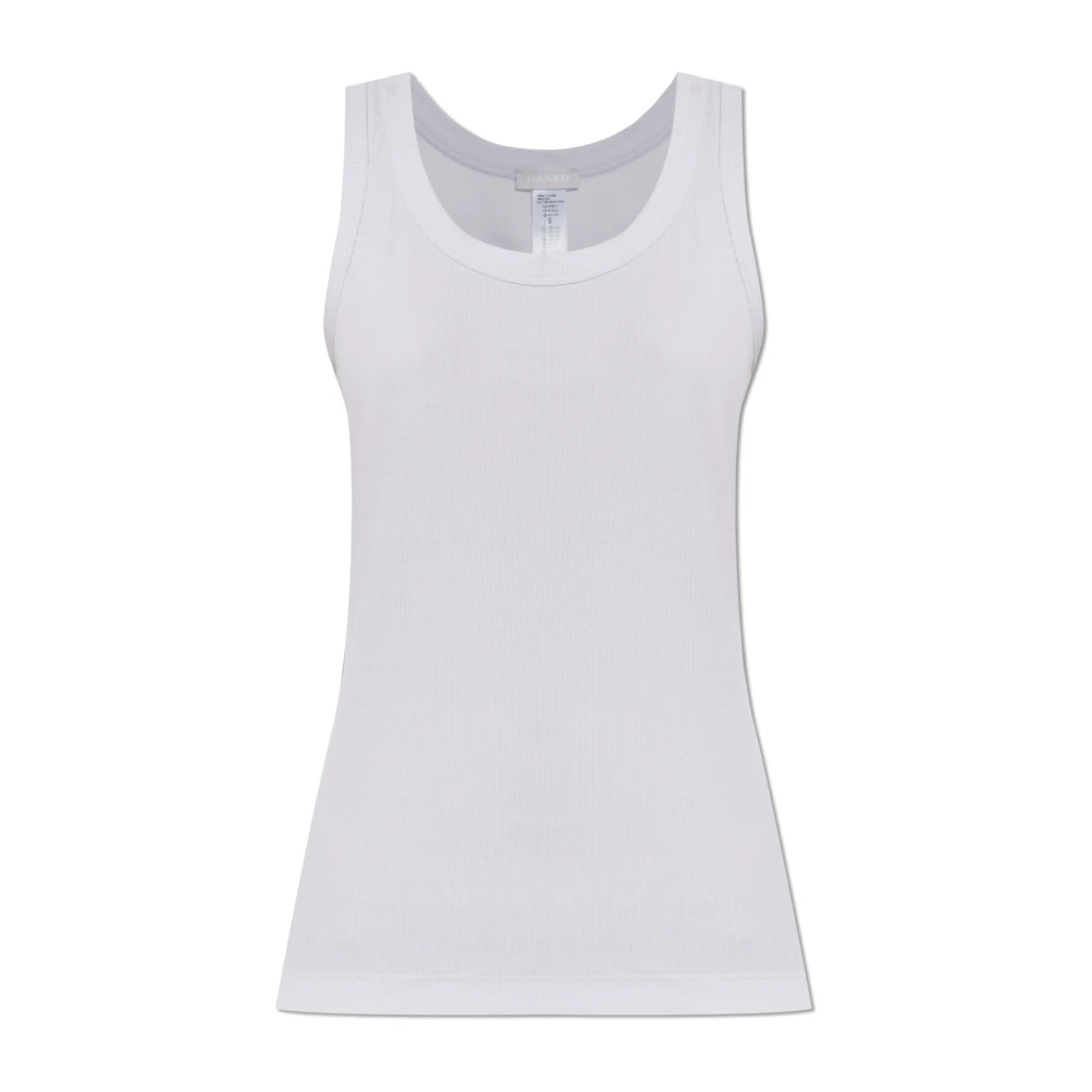 Hanro Damen Weiß - Geripptes Top - Tops - Xs