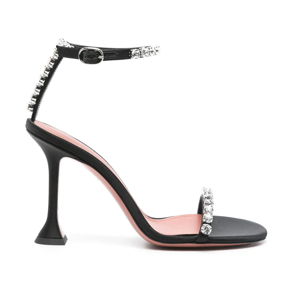 Amina Muaddi Damen Schwarz - E Riemchensandalen - Shoes - K - 39 Eu