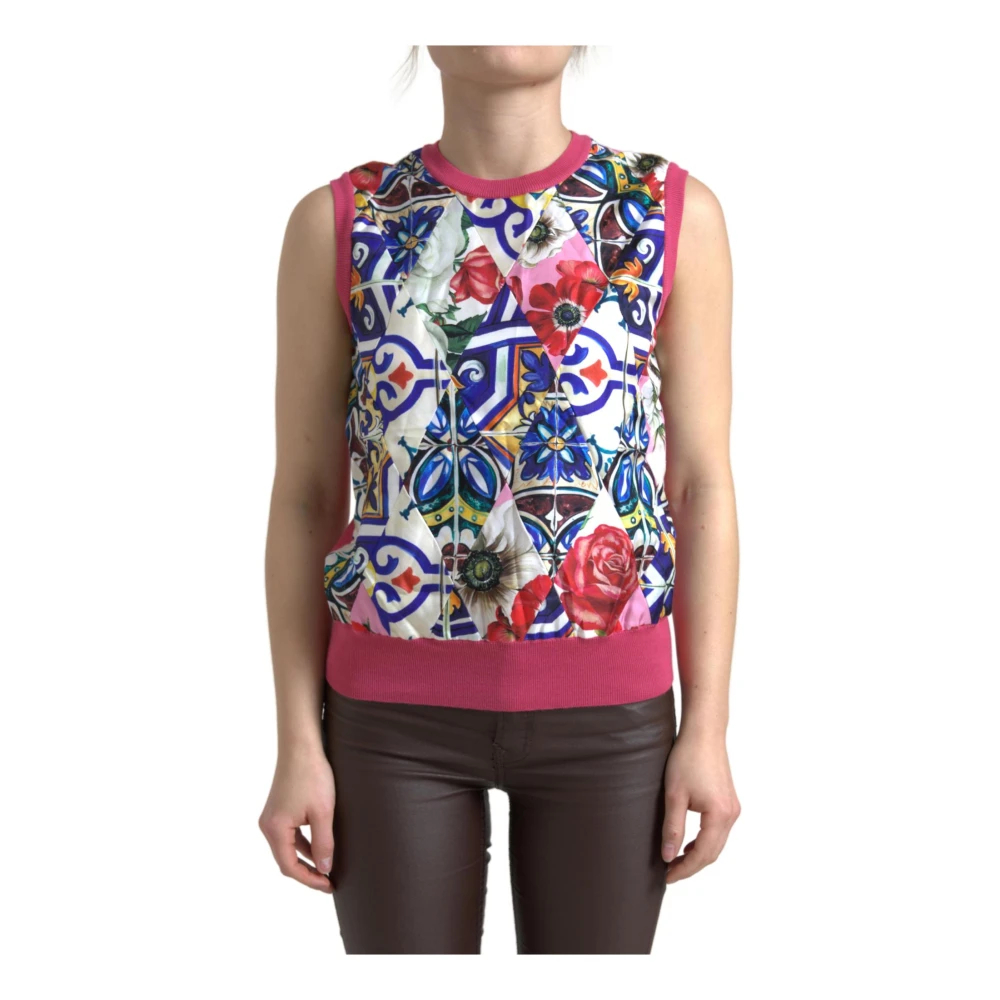 Dolce & Gabbana Damen Multicolor - Ärmellose Oberteile - Tops - Mehrfarbig - Xs