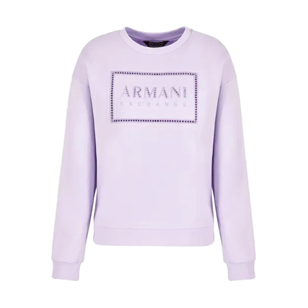 Armani Exchange Damen Violett - Crewneck Sweatshirt - Sweatshirts & Hoodies - Lila - S