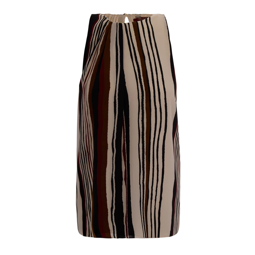 Max Mara Studio Damen Multicolor - Ärmellose Oberteile - Tops - Mehrfarbig -Xs