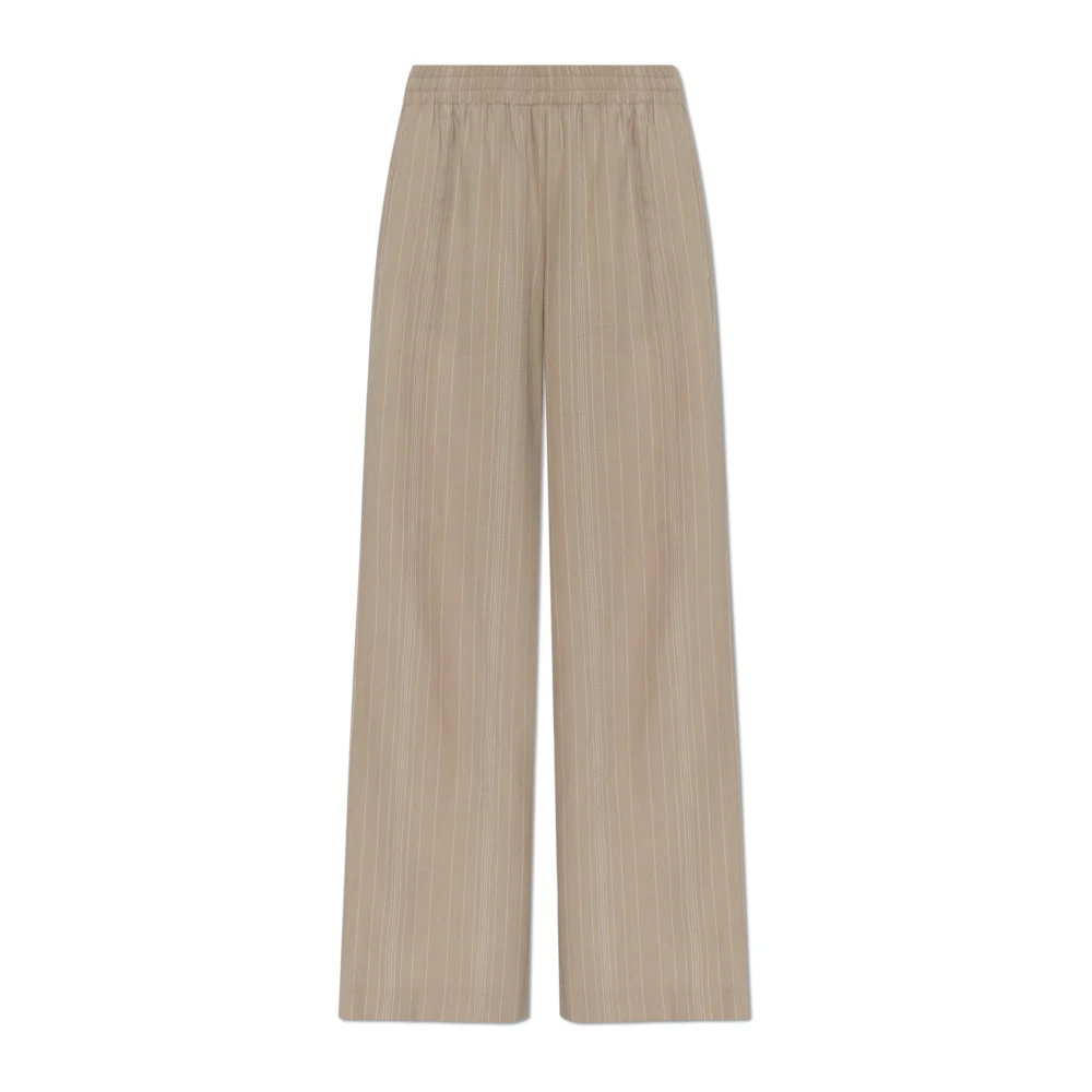 Golden Goose Damen Beige - Gestreifte Hose - Trousers - M