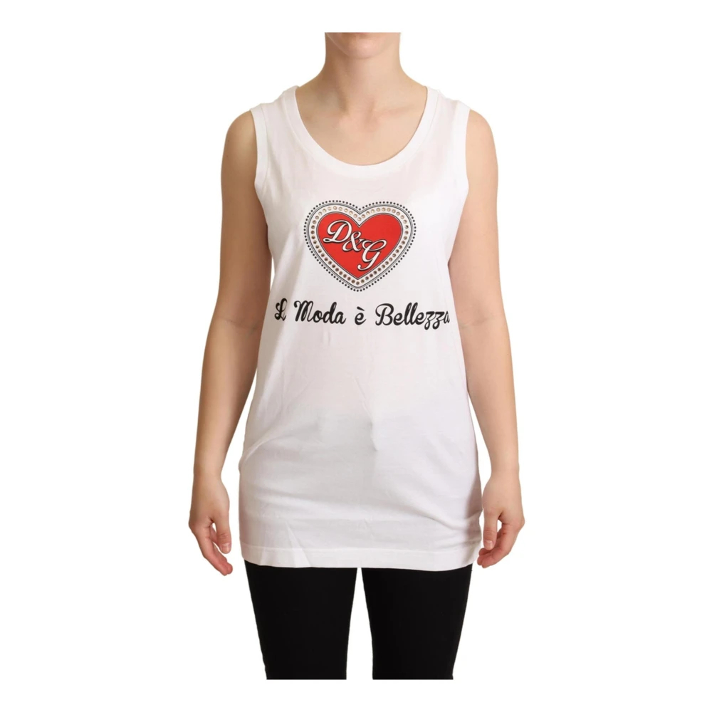 Dolce & Gabbana Damen Weiß - Ärmellose Oberteile - Tops - 2XS