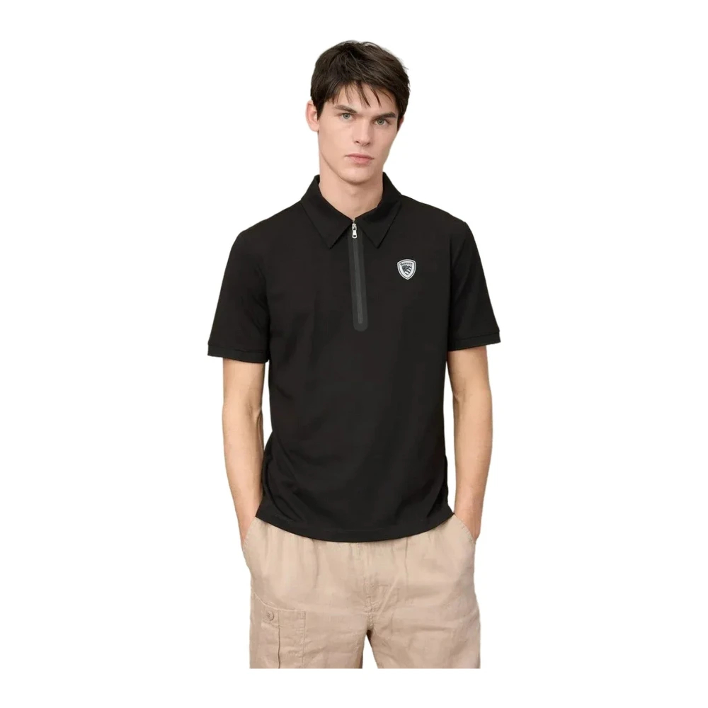 Blauer Herren Schwarz - Polo Shirt - Tops - K - 2XL