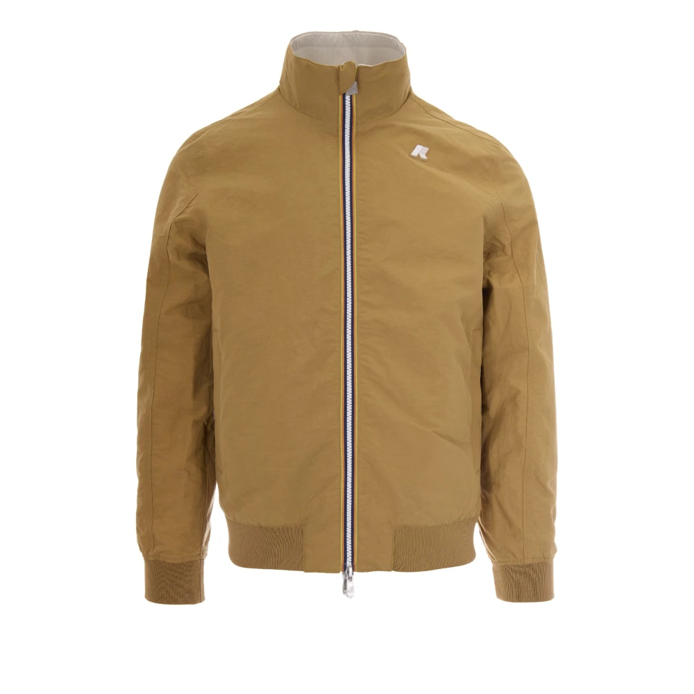 K-Way Herren Braun - Wende-Bomberjacke - Jackets - Xl