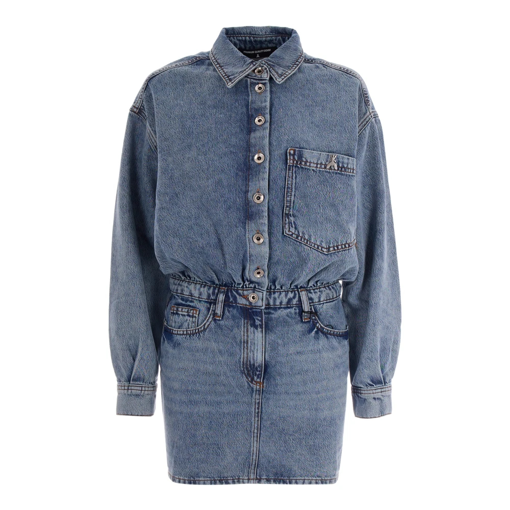 Patrizia Pepe Damen Blau - Shirt Kleider - Dresses - M