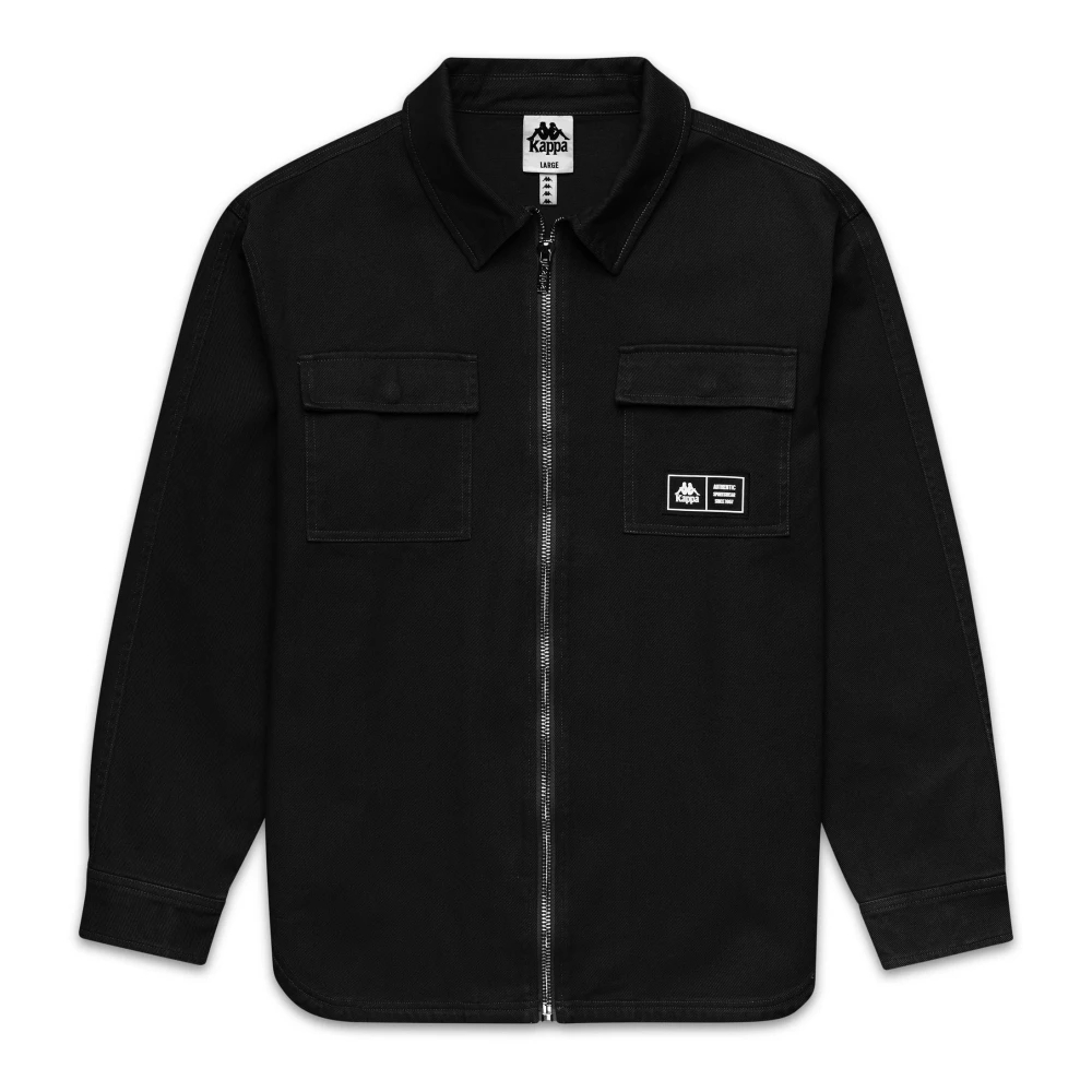 Kappa Herren Schwarz - Onyde Overshirt - Jackets - K - S