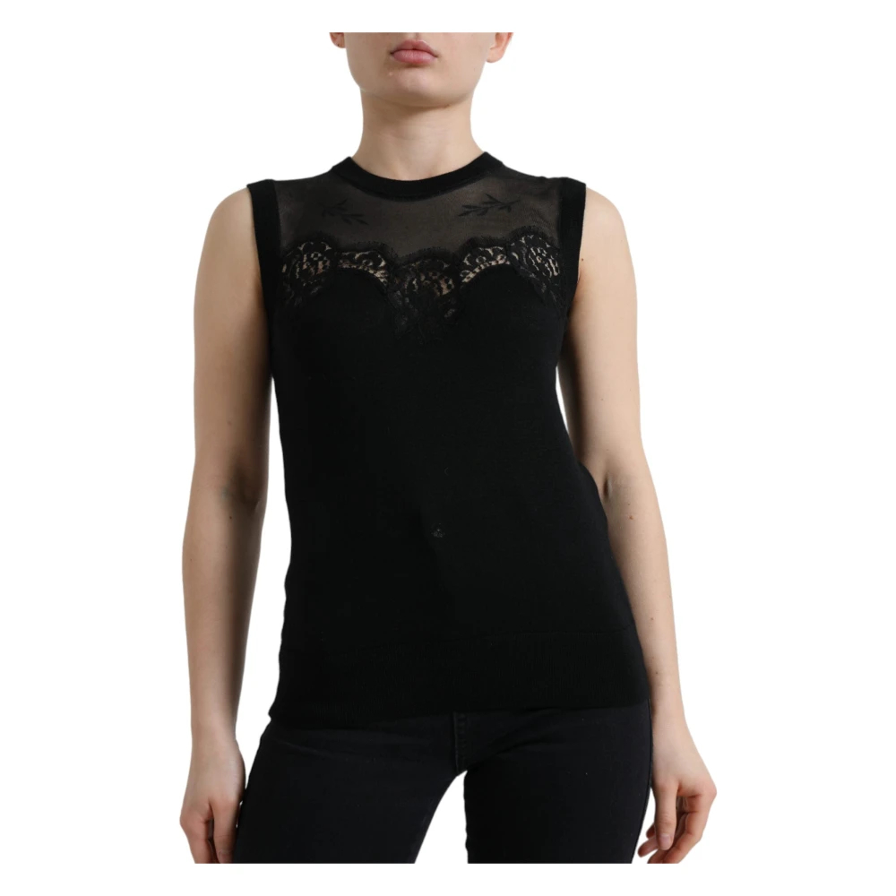 Dolce & Gabbana Damen Schwarz - Ärmellose Oberteile - Tops - K - Xs