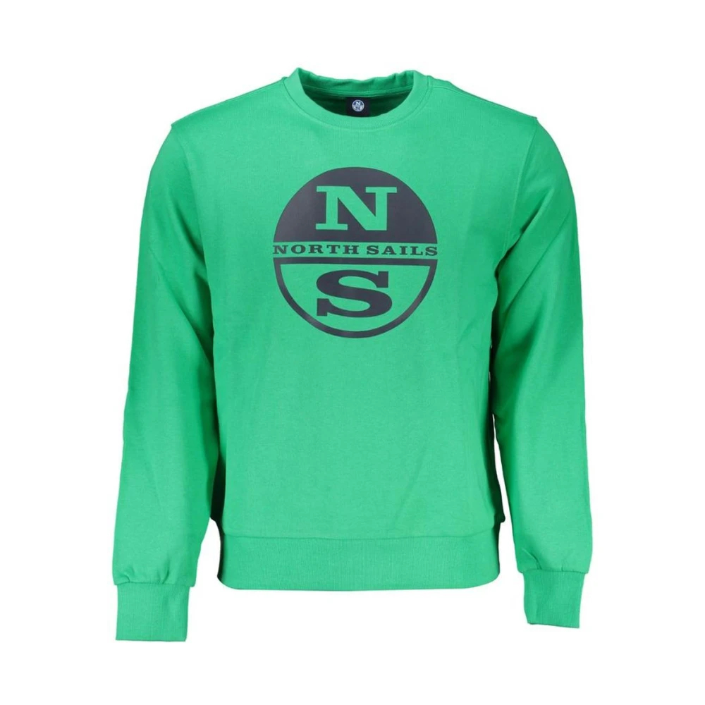North Sails - Gebürsteter Sweatshirt Mit Logodruck - Sweatshirts & Hoodies - Herren - Grün - L - Bild 6