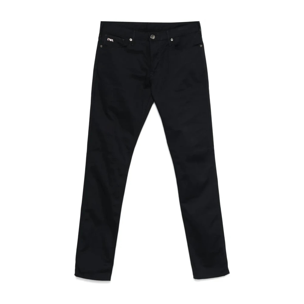 Emporio Armani Herren Schwarz - Stylische Taschenhose - Trousers - K - W36