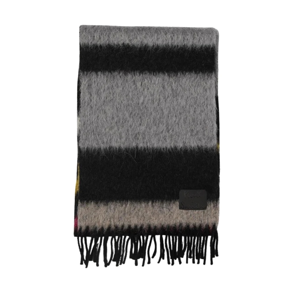 Paul Smith Herren Grau - Gestreifter Wollschal - Accessories - One Size