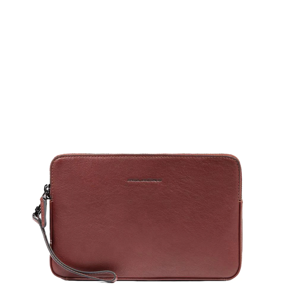 Piquadro Herren Braun - Leder-Handgelenktasche - Bags - One Size