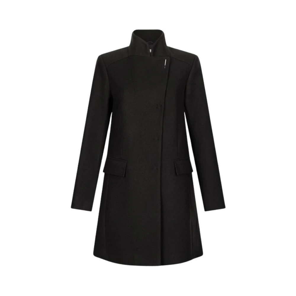 Liu Jo Damen Schwarz - Einreihiger Mantel - Coats - K -M