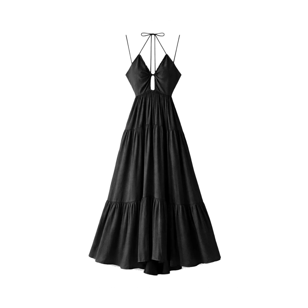 Patrizia Pepe Damen Schwarz - Longuette Kleid - Dresses - K - S