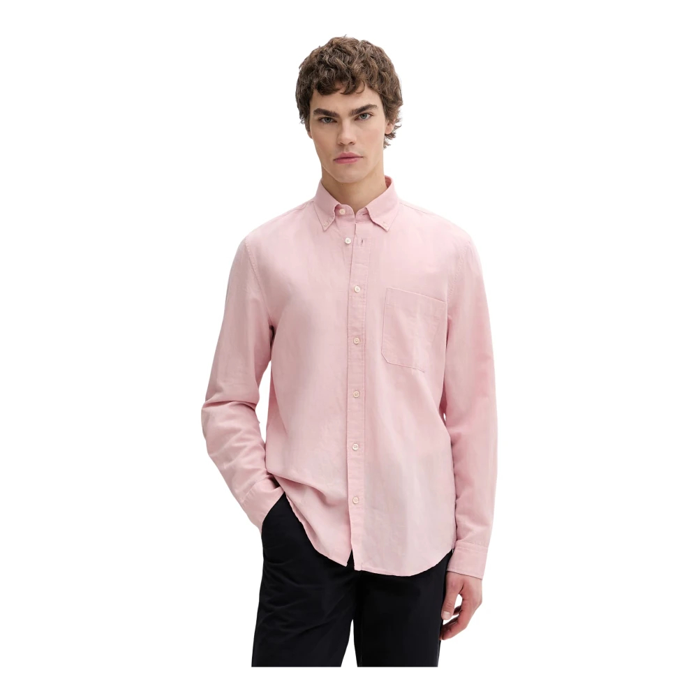 Marc O'polo Herren Rose Mauve Langarmhemd "Aus Leinen Und Bio-Baumwolle" erhältlich in Größe von Baur - Bild 5