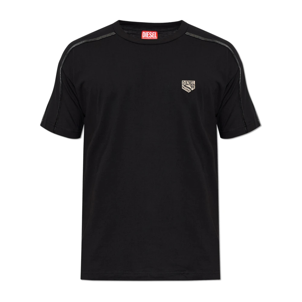 Diesel Herren Schwarz - T-Shirts - Tops - K - 3XL