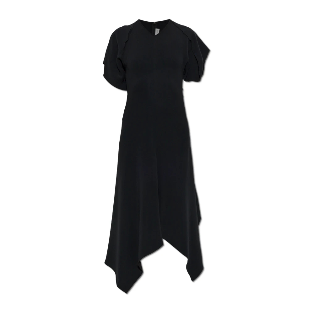 Victoria Beckham Damen Schwarz - Asymmetrisches Kleid - Dresses - K - Xs