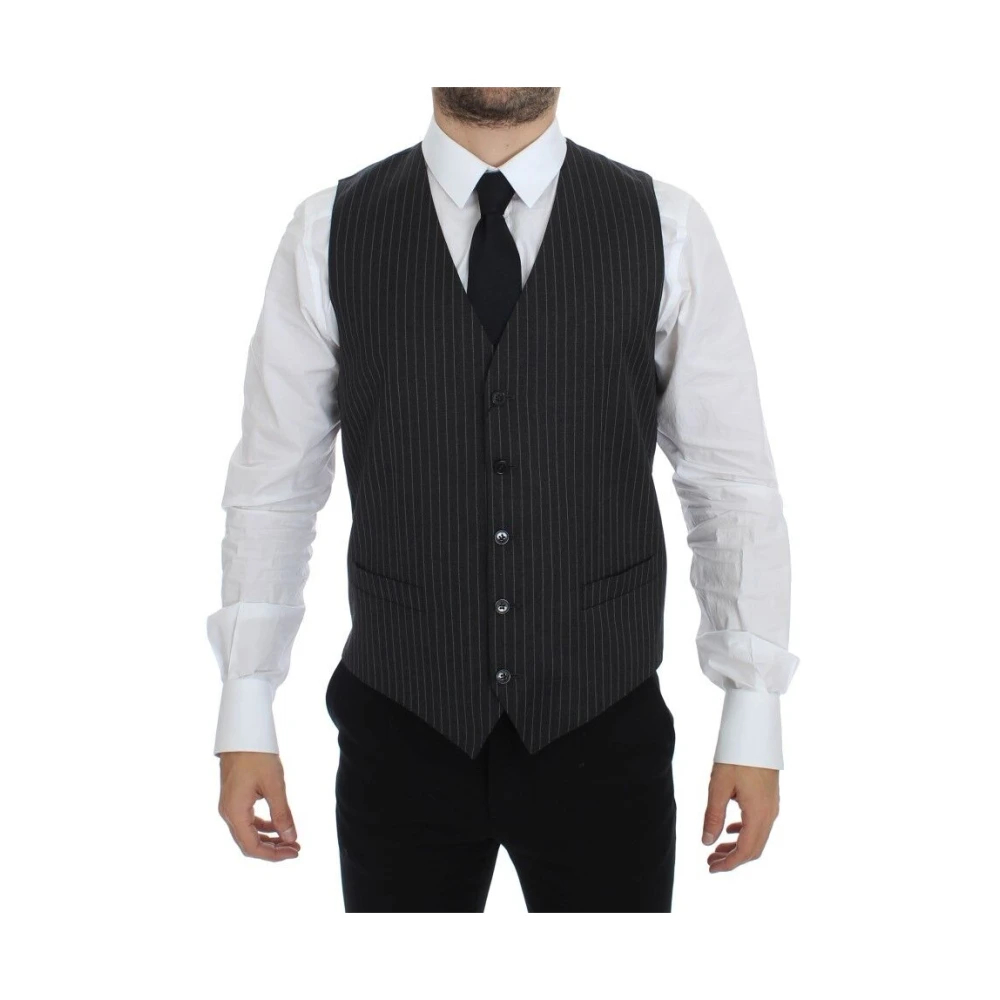 Dolce & Gabbana Herren Grau - Einreihige Weste - Suits - M