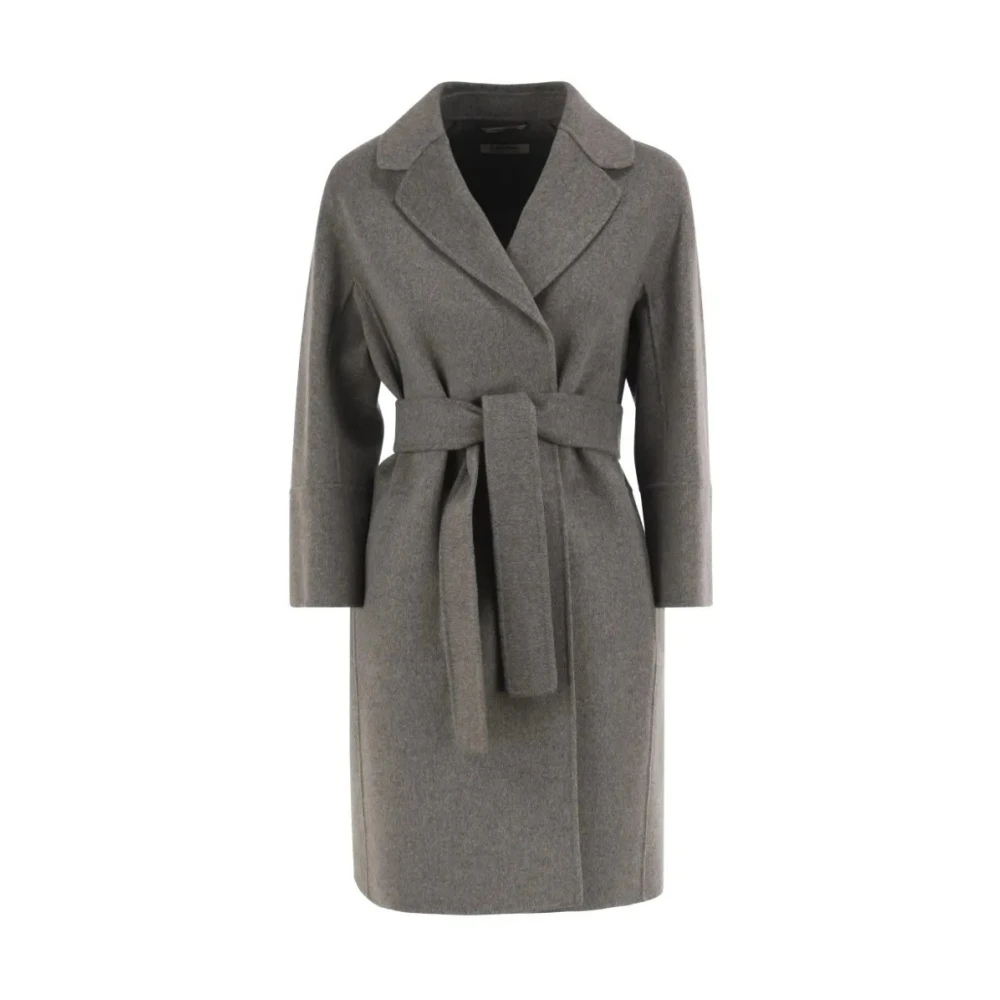 Max Mara - Arona Gürtelmantel - Coats - Damen - Grau - S