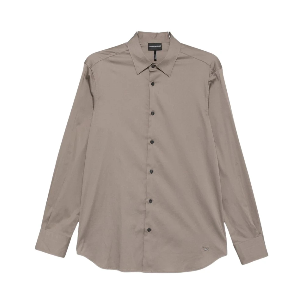 Emporio Armani Herren Grau - Formal Shirt - Shirts - L
