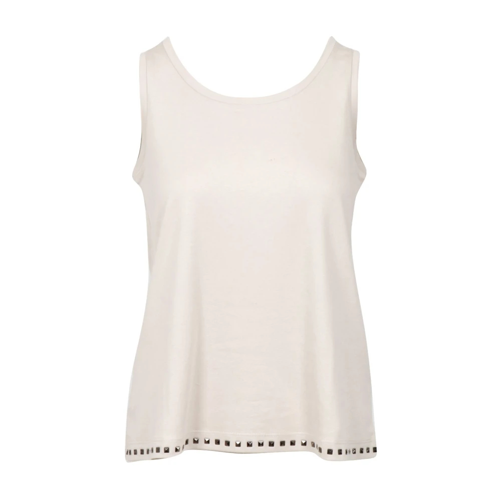 Max Mara Damen Beige - Ärmellose Oberteile - Tops - Xs
