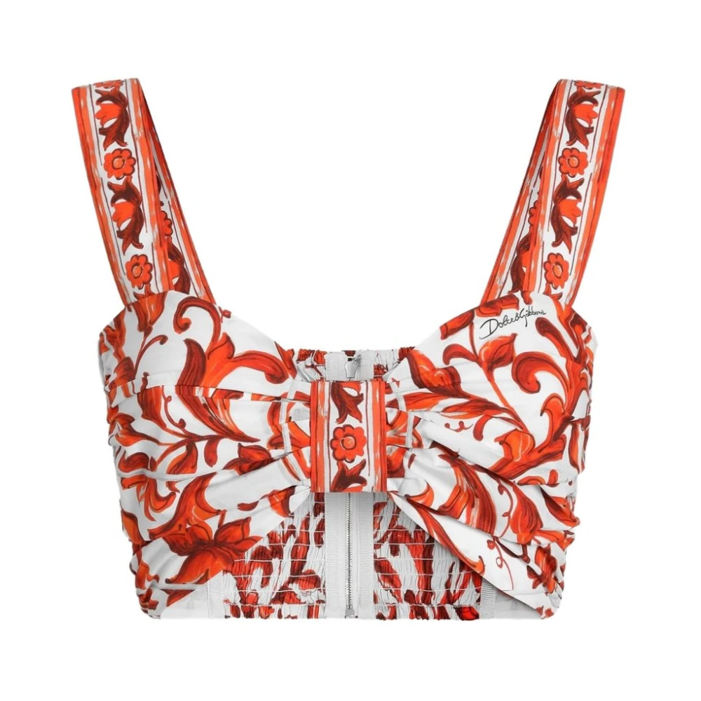 Dolce & Gabbana Damen Multicolor - Ärmellose Oberteile - Tops - Mehrfarbig - L